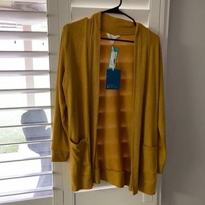 Market & Spruce Mustard Cardigan